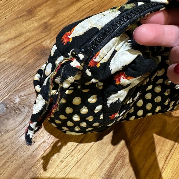 Vera Bradley Women’s Black Chicken Egg Quilted Handbag Purse Collectible - Picture 10 of 13